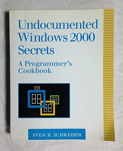 Undocumented Windows 2000 Secrets