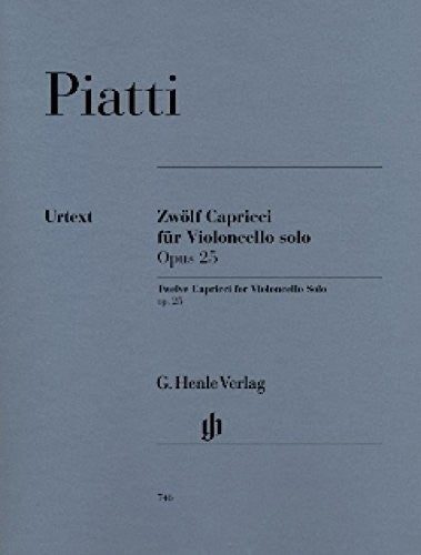 12 Capricci op. 25 for Violoncello solo