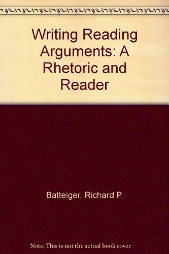 Writing Reading Arguments