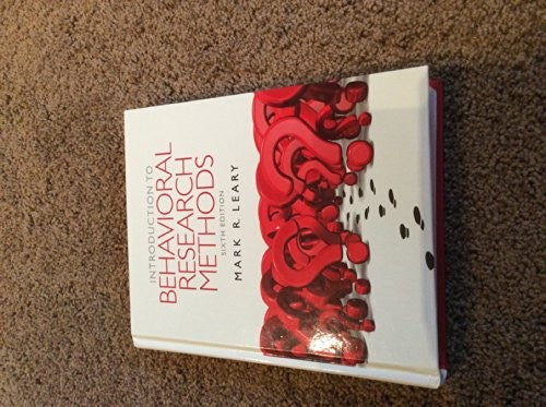 Introduction to Behavioral Research Methods
