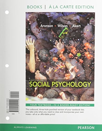 Social Psychology, Books a la Carte Edition