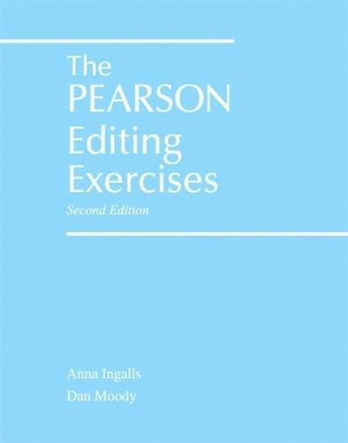 The Pearson Editing Exercises