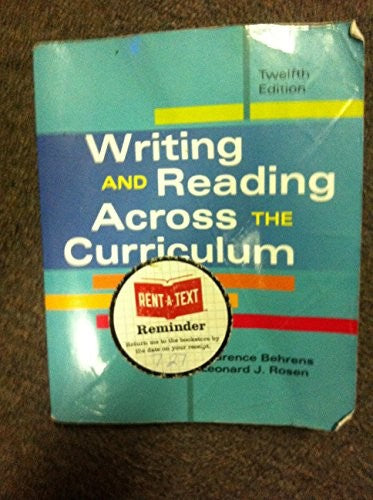 Writing and Reading Across the Curriculum