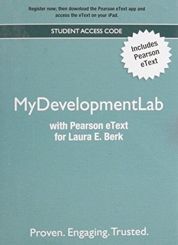 NEW MyLab Human Development with Pearson eText -- Valuepack Access Card -- for Laura E. Berk
