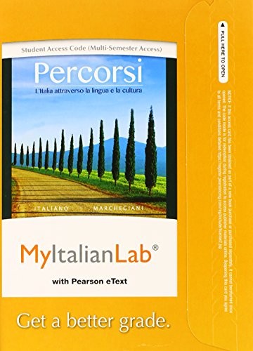 MyLab Italian with Pearson eText -- Access Card -- for Percorsi