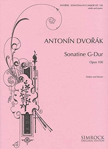 Sonatina: op. 100. violin and piano.