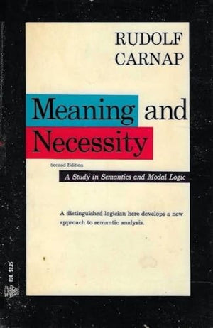Meaning and Necessity