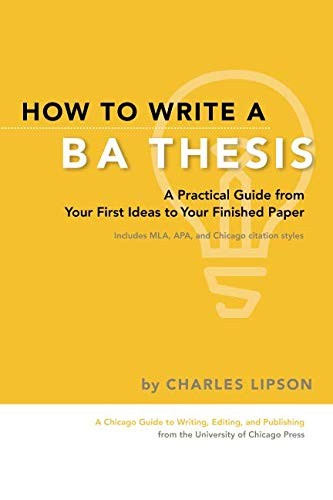 How to Write a BA Thesis