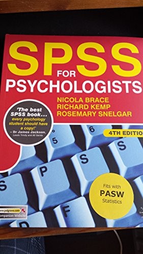 SPSS for Psychologists
