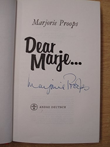 Dear Marje