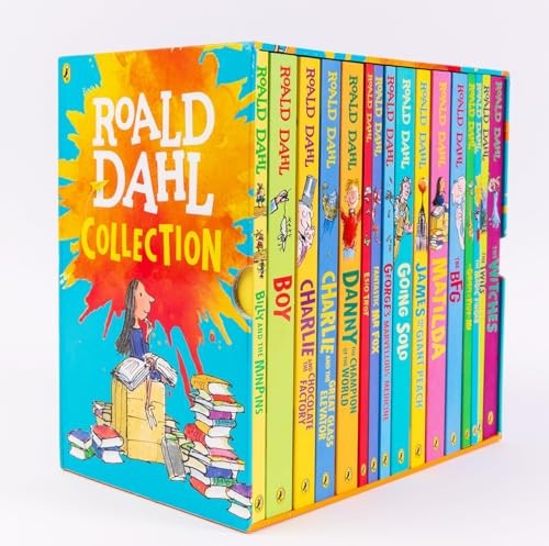The Roald Dahl Boxset Collection: 16 Fantastic Stories for Ages 7+ (Charlie and  Chocolate Factory, Matilda, BFG, The Twits, and more!)