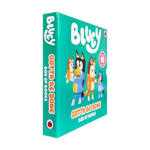 Bluey Gotta Be Done! 10 Picture Books Story Collection Box Set (Typewriter, Swim School, Shadowlands, My Mum is the Best, Mum School, Daddy Robot, Daddy Putdown, My Dad is Awesome, Camping, Baby Race)