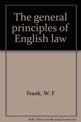 The general principles of English law