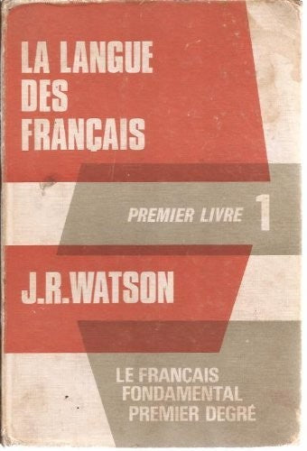 Langue des Francais: Bk. 1