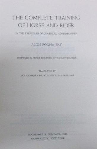 Complete Training of Horse and Rider