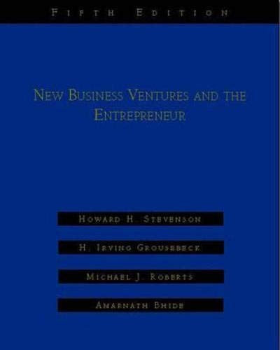 New Business Ventures And The Entrepreneur