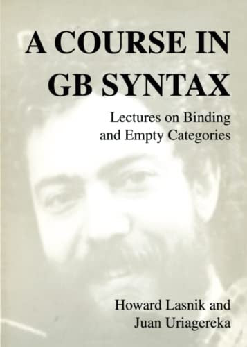 A Course In GB Syntax