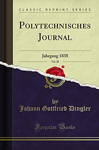 Polytechnisches Journal, Vol. 20
