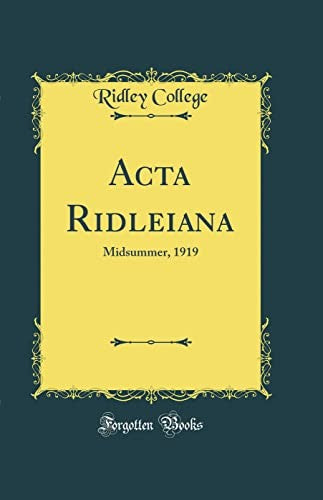 ACTA Ridleiana