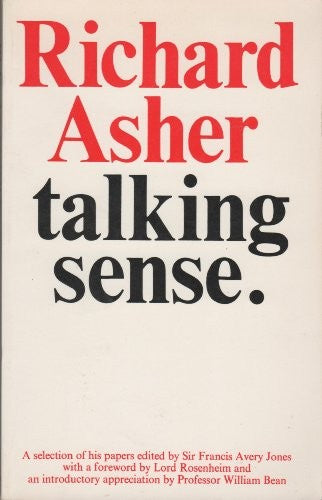 Richard Asher Talking Sense