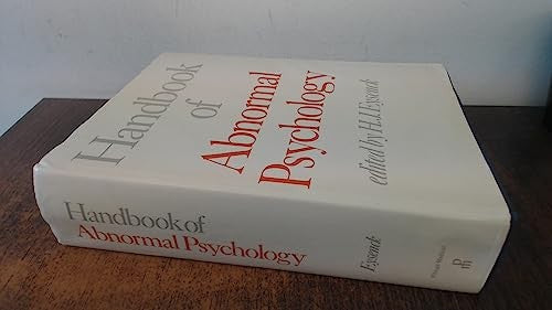 Handbook of Abnormal Psychology