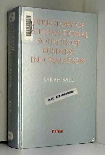 The Directory of International Sources of Business Information