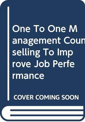 One To One Management Counselling To Improve Job Perfermance