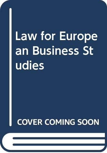 Law For European Business Studies