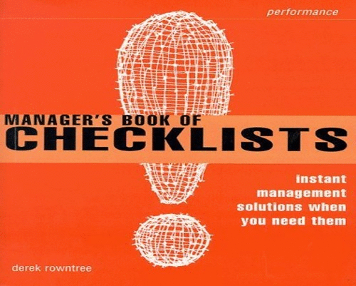 Manager's Book of Checklists