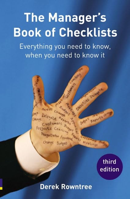 Manager's Book of Checklists