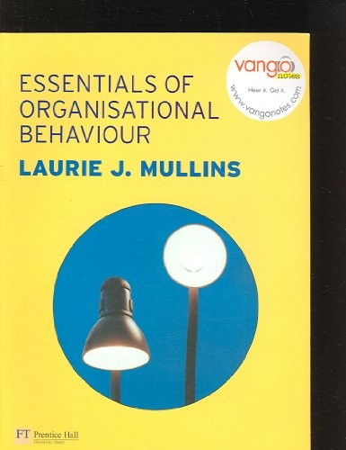 Essentials of Organisational Behaviour