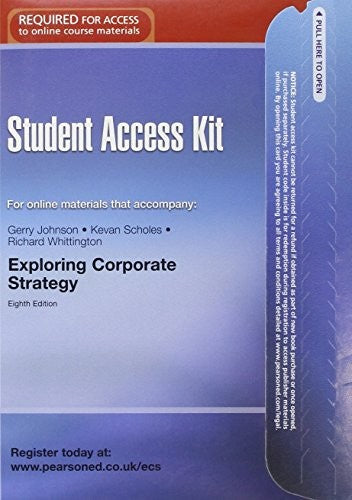 Exploring Corporate Strategy.