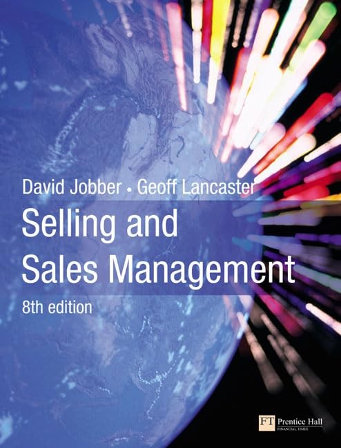 Selling and Sales Management