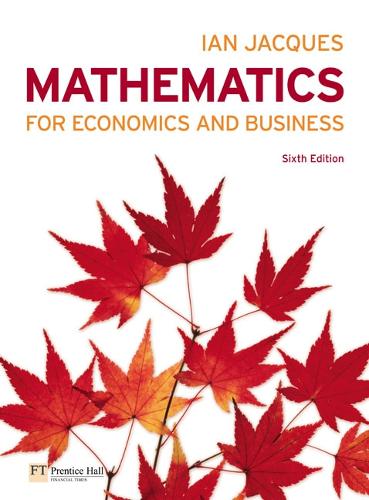 Mathematics for Economics and Business