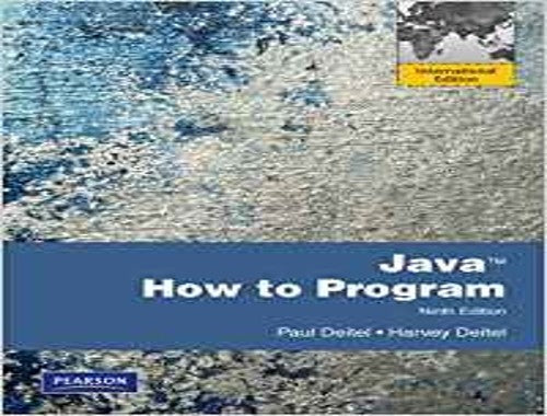 Java How to Program