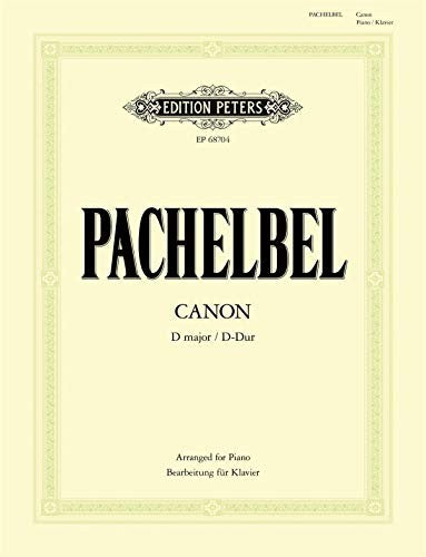 Canon in D Arranged for Violin and Piano (Edition Peters)