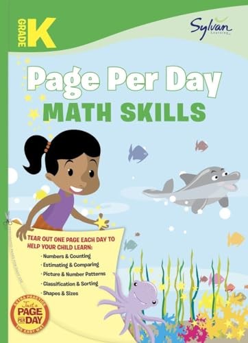 Kindergarten Page Per Day: Math Skills
