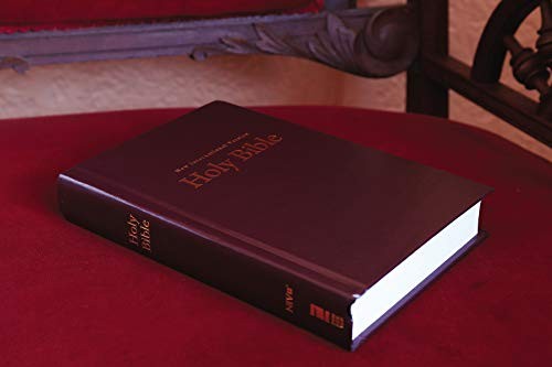NIV, Church Bible (Pew Bible), Hardcover, Burgundy, Comfort Print