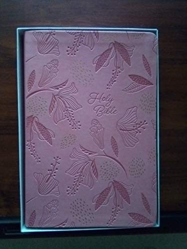NIV Reference Bible - Giant Print Edition - Pink Leathersoft Comfort Print