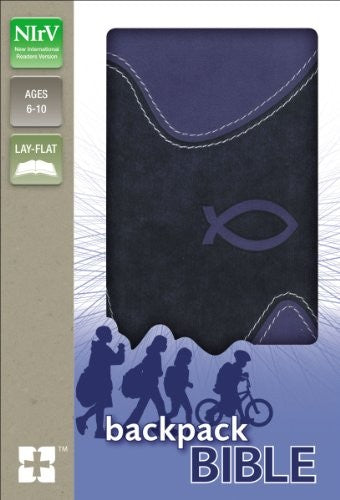NIrV, Backpack Bible, Leathersoft, Blue