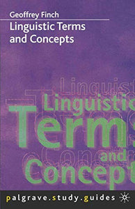 Linguistics Terms and Concepts 
