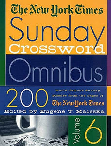 The New York Times Sunday Crossword Omnibus 