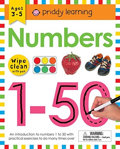 Numbers 1-50 (Wipe Clean Workbook)