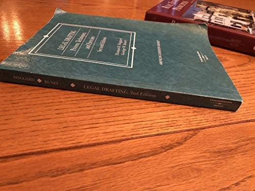 Legal Drafting, Process, Techniques, and Exercises