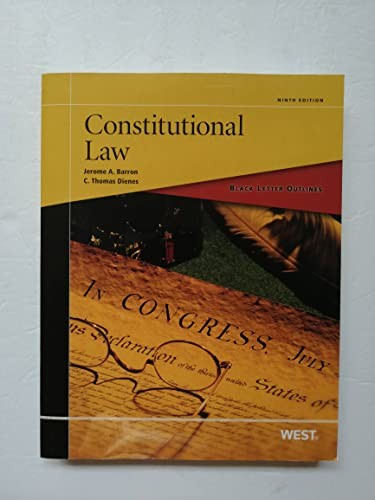 Black Letter Outline on Constitutional Law