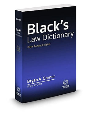 Blacks Law Dict Pckt 5/E