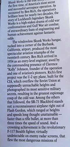 Skunk Works By Ben R Rich| World of Books US