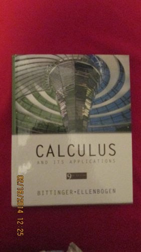 Calculus and Its Applications