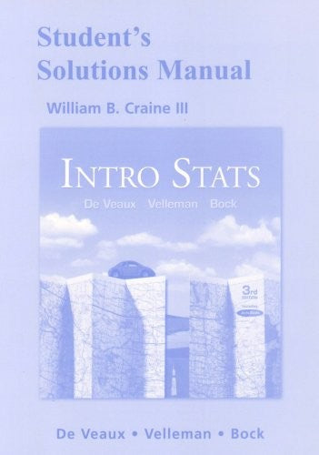 Student Solutions Manual for Intro Stats