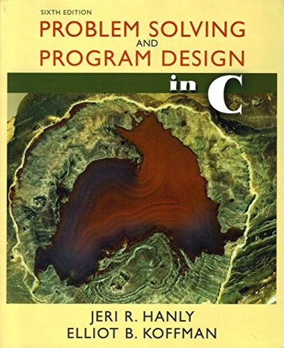 Problem Solving and Program Design in C